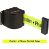 Lavi Industries Wrinkle Black Wall Mount, 18'L Yellow, "Caution - Do Not Enter" Belt