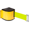 Lavi Industries Yellow Quick Mount Barricade, 18'L Yellow Retractable Belt, Modified Mount