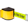 Lavi Industries Yellow Quick Mount Barricade, 18'L "Caution - Do Not Enter" Belt, Modified Mount