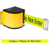 Lavi Industries Yellow Quick Mount Barricade, 18'L "Caution - Do Not Enter" Belt, Universal Mount