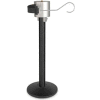 Lavi Industries JetTrac Satellite Post, 39"H, 65'L Black Retractable Belt, J-Hook