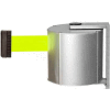 Lavi Industries JetTrac Wall-mount, 65'L Fluorescent Yellow Retractable Belt, Standard Hook