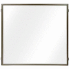 Lavi Industries, Hinged Frame Sign Panel/Barrier, 50-HFP1005/MB/CL, 48" x 48", Satin Aluminum