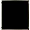 Lavi Industries, Hinged Frame Sign Panel/Barrier, 50-HFP1006/MB/BK, 50" x 60", Matte Black