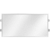 Lavi Industries, Slim Frame with Hinged Connection, 50-SFP402H/CL/SA, 48" x 24", Satin Aluminum