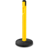 Lavi Industries Tempest Retractable Belt Barrier, 38-1/4" Yellow Post, No Belt