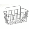 Lavi Industries, Slat Wall Small Basket, 809680, 12" x 6" x 6", Chrome