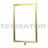 Tensator Sign Frame Post Rope Stanchion Post 11X14" Satin Brass