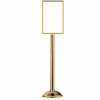 Tensator Sign Frame Stand Traditional Base 14X22" Polished Brass