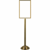 Tensator Sign Frame Stand Traditional Base 14X22" Satin Brass