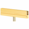 Tensabarrier Sign Frame Bracket For Post And Rope, Satin Brass