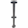 Tensabarrier Fixed Railing System Polished Chrome Dual Line Adapta-Rail Center Post