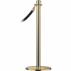 Tensator Post Rope Safety Crowd Control Queue Stanchion Universal Classic, Satin Brass