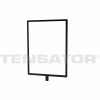 Tensabarrier Sign Frame Post Rope, 8.5x11, Balk