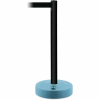Tensabarrier Crowd Control, Queue Stanchion Retractable Barrier Plastic Post, Black 7.5' Black Belt