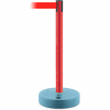 Tensabarrier Red Outdoor Post 7.5'L Red Retractable Belt Barrier