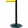 Tensabarrier Black Heavy Duty Post 7.5'L BLK/YLW Caution-Do Not Enter Retractable Belt Barrier