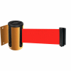 Tensabarrier Safety Crowd Control, Retractable Wall Mount Barrier, Yellow 13' Red Belt