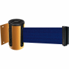 Tensabarrier Safety Crowd Control, Retractable Wall Mount Barrier, Yellow 13' Blue Belt