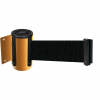 Tensabarrier Safety Crowd Control, Retractable Wall Mount Barrier, Yellow With 13' Black Belt