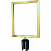 Tensabarrier Sign Frame Post Stanchion 11X14" Satin Brass