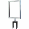 Tensabarrier Sign Frame Post Stanchion 7X11" Polished Chrome