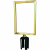 Tensabarrier Sign Frame Post Stanchion 7X11" Satin Brass