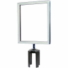 Tensabarrier Sign Frame Post Stanchion 8.5X11" Polished Chrome