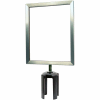 Tensabarrier Sign Frame Post Stanchion 8.5X11" Satin Chrome