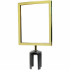 Tensabarrier Sign Frame Post Stanchion 8.5X11" Polished Brass