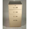 Fenco Teller Pedestal Cabinet 212-I - 3 Drawers 1 Legal Drawer 18&quot;W x 19&quot;D x 38-1/2&quot;H Gray