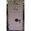 Fenco Pedestal Safe 222FLR-I - 2 Drawers Thick Full Right Hinged Door 18"W x 19"D x 38-1/2"H Gray