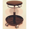 ShopSol Round Welding Stool with Tray - 15.5" to 20.5"H Adjustment