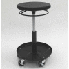 ShopSol Round Welding Stool with Tray - 19.5" to 26.5"H Adjustment