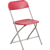Flash Furniture Premium Plastic Folding Chair - Red - Hercules Series