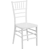 Flash Furniture Chiavari Chairs - Resin - White - Pkg Qty 4
