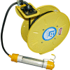 Lind Equipment LE9030163F1 30Ft 16/3 SJOW Cable Cord Reel W/ Flurescent Hand Lamp