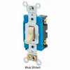 Leviton 1201-Lhw 15a, 120v, Illuminated Off Single-Pole Ac Quiet Switch, White - Min Qty 12