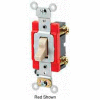 Leviton 1221-2 20A, 120/277V, Single-Pole AC Quiet Switch, Brown