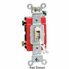 Leviton 1223-2l 3-Way Ac Quiet Switch, Brown - Min Qty 10