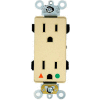 Leviton D8200-IGI 15a, 125v, Decora Plus Duplex Receptacle, Hospital Grade, Ivory - Min Qty 13