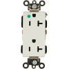 Leviton 16362-Hgw 20a, 125v, Decora Plus Duplex Receptacle, Self Grounding, White - Pkg Qty 10