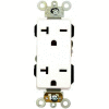 Leviton 16462-W 20a, 250v, Decora Plus Duplex Receptacle, White - Min Qty 18