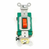 Leviton 3032-2r Double-Pole Ac Quiet Switch, Red - Min Qty 8