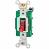 Leviton 3032-Plc 30a, 120v, Illuminated On, Double-Pole Ac Quiet Switch, Clear - Min Qty 7