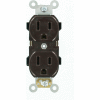 Leviton 5252 15A, 125V, Duplex Receptacle, Brown