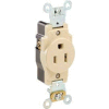Leviton 5261-W 15a, 125v, Single Receptacle, White - Min Qty 17