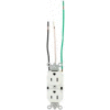 Leviton 5262-L0 15a, 125v, Duplex Receptacle, Grounding, Brown - Min Qty 14