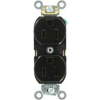 Leviton 5262-Se 15a, 125v, Duplex Receptacle, Self Grounding, Black - Min Qty 16