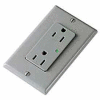 Leviton 5280-Gy 15a 125v Decora Duplex Receptacle, Self Grounding, Gray - Min Qty 5